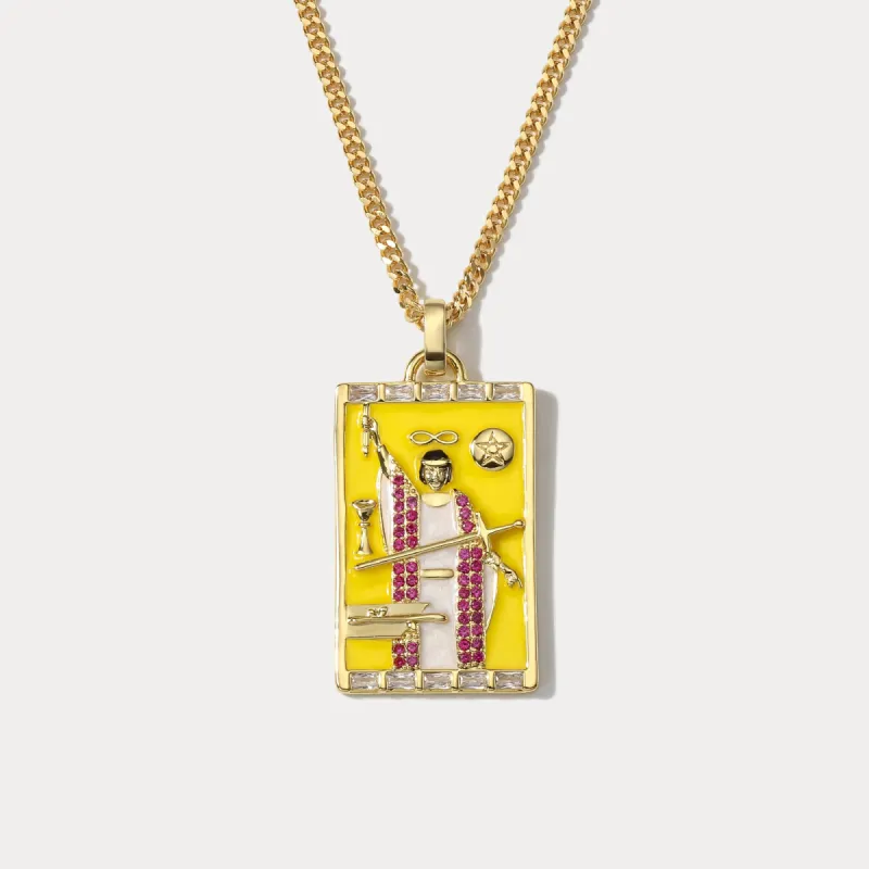 The Magician Tarot Card Necklace sold by Selenichast