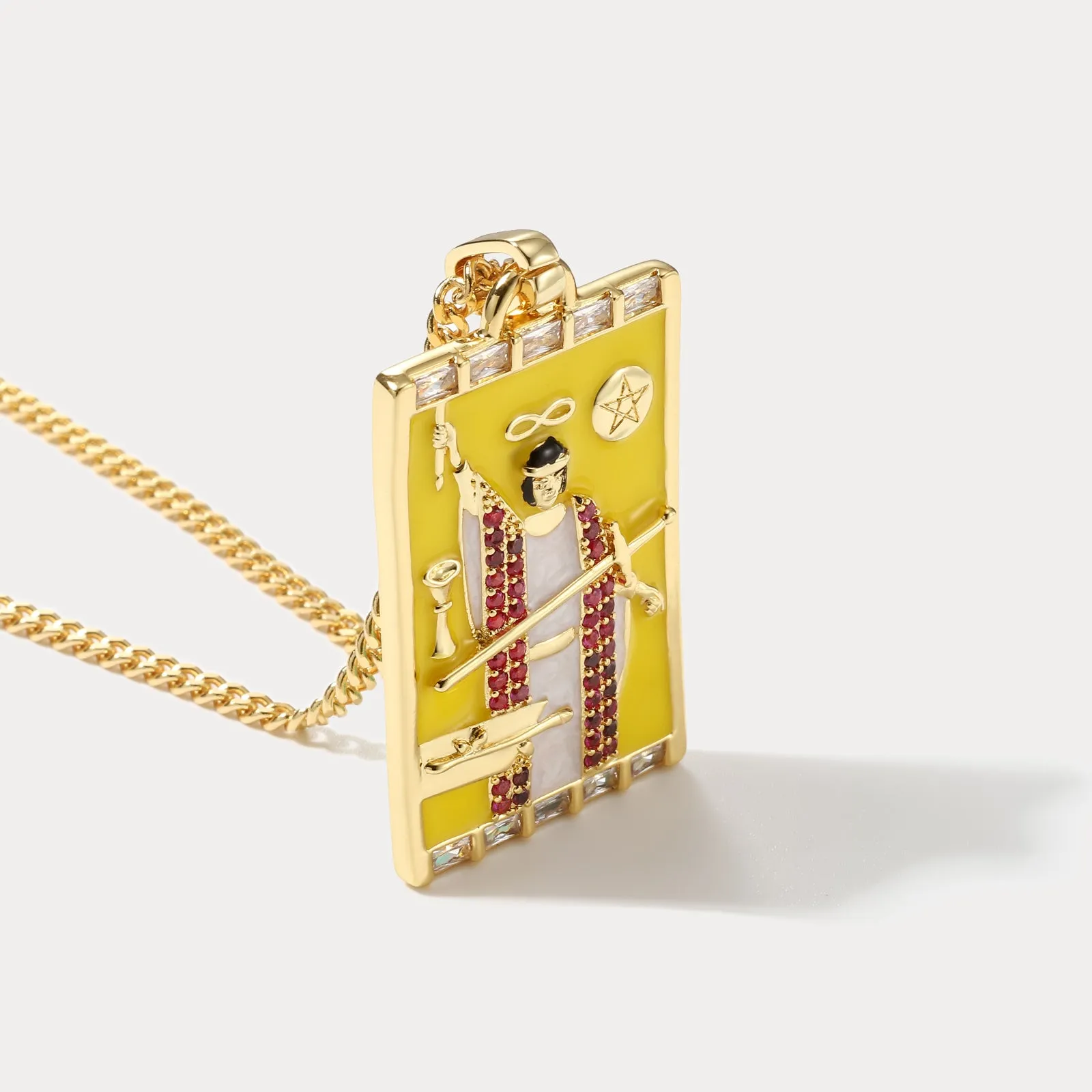 The Magician Tarot Card Necklace sold by Selenichast product image thumbnail 4
