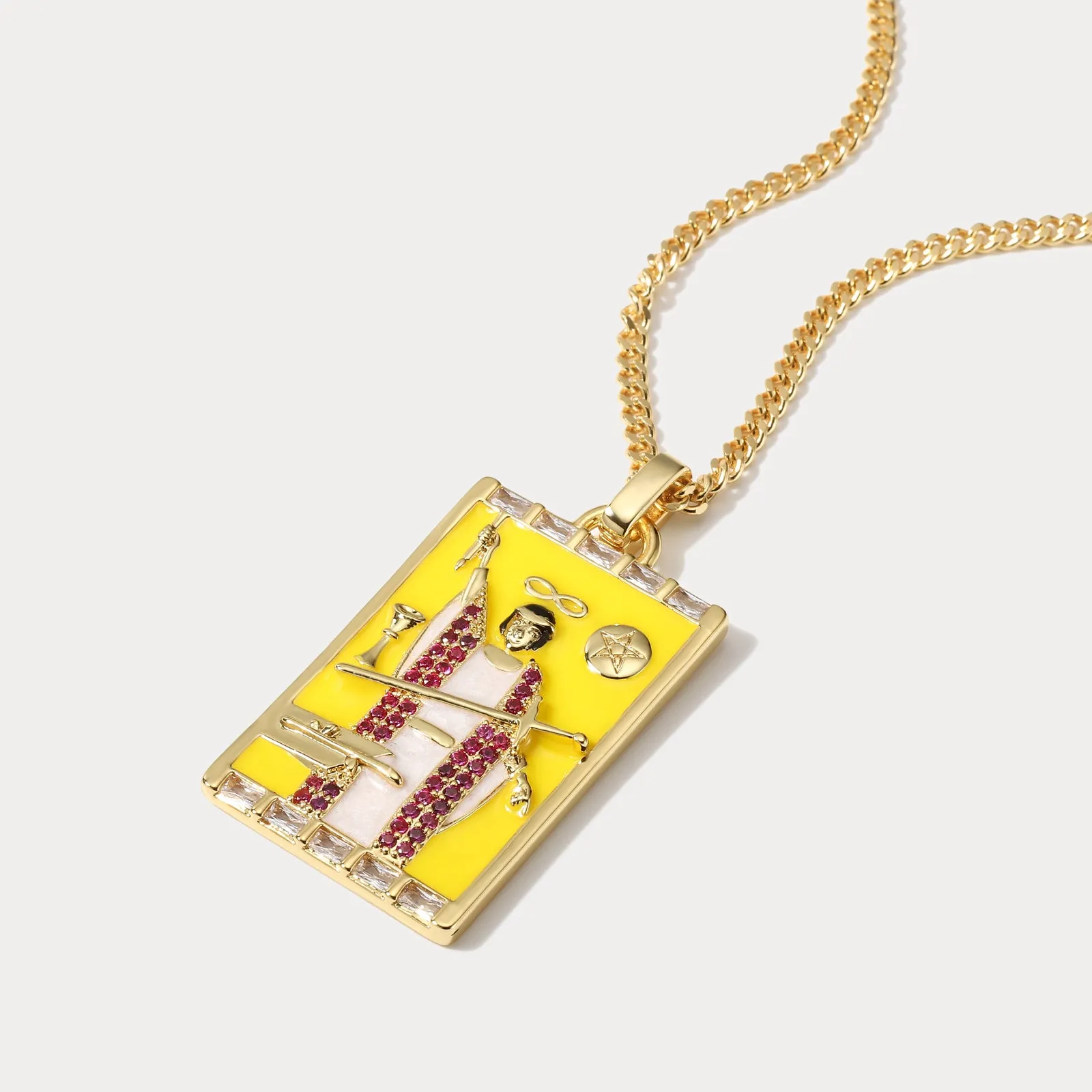 The Magician Tarot Card Necklace sold by Selenichast product image thumbnail 5