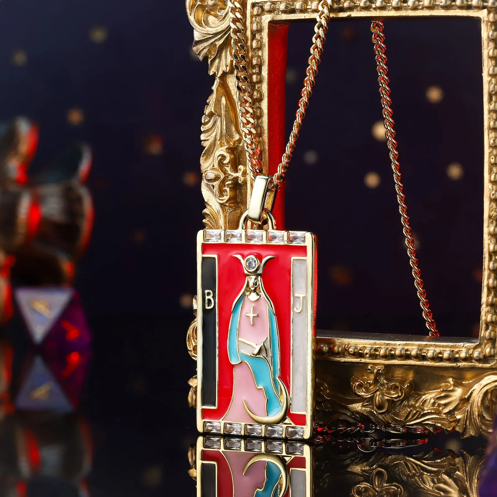 The High Priestess Tarot Card Necklace sold by Selenichast product image thumbnail 3