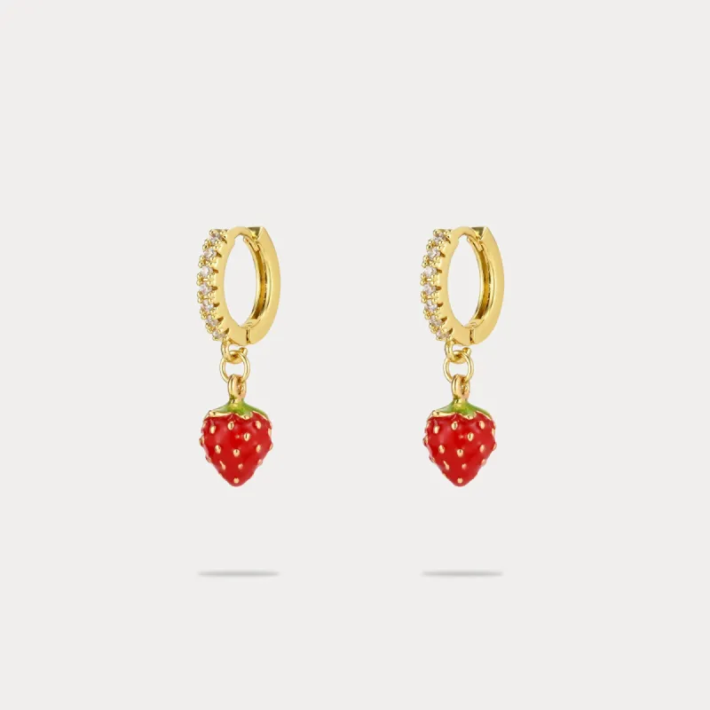 Strawberry Drop Earrings sold by Selenichast