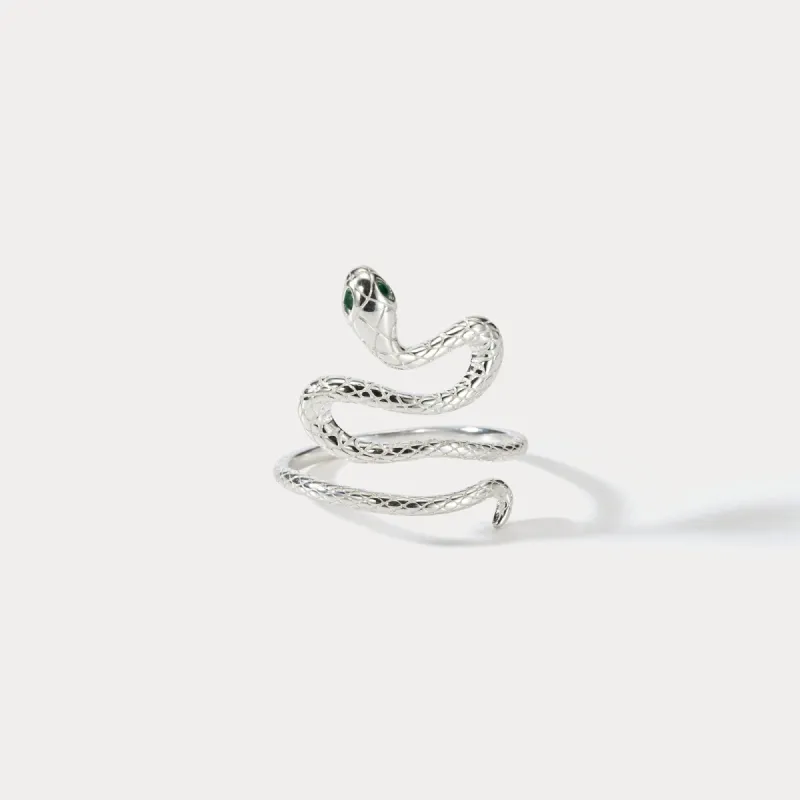 Sterling Silver Snake Ring sold by Selenichast