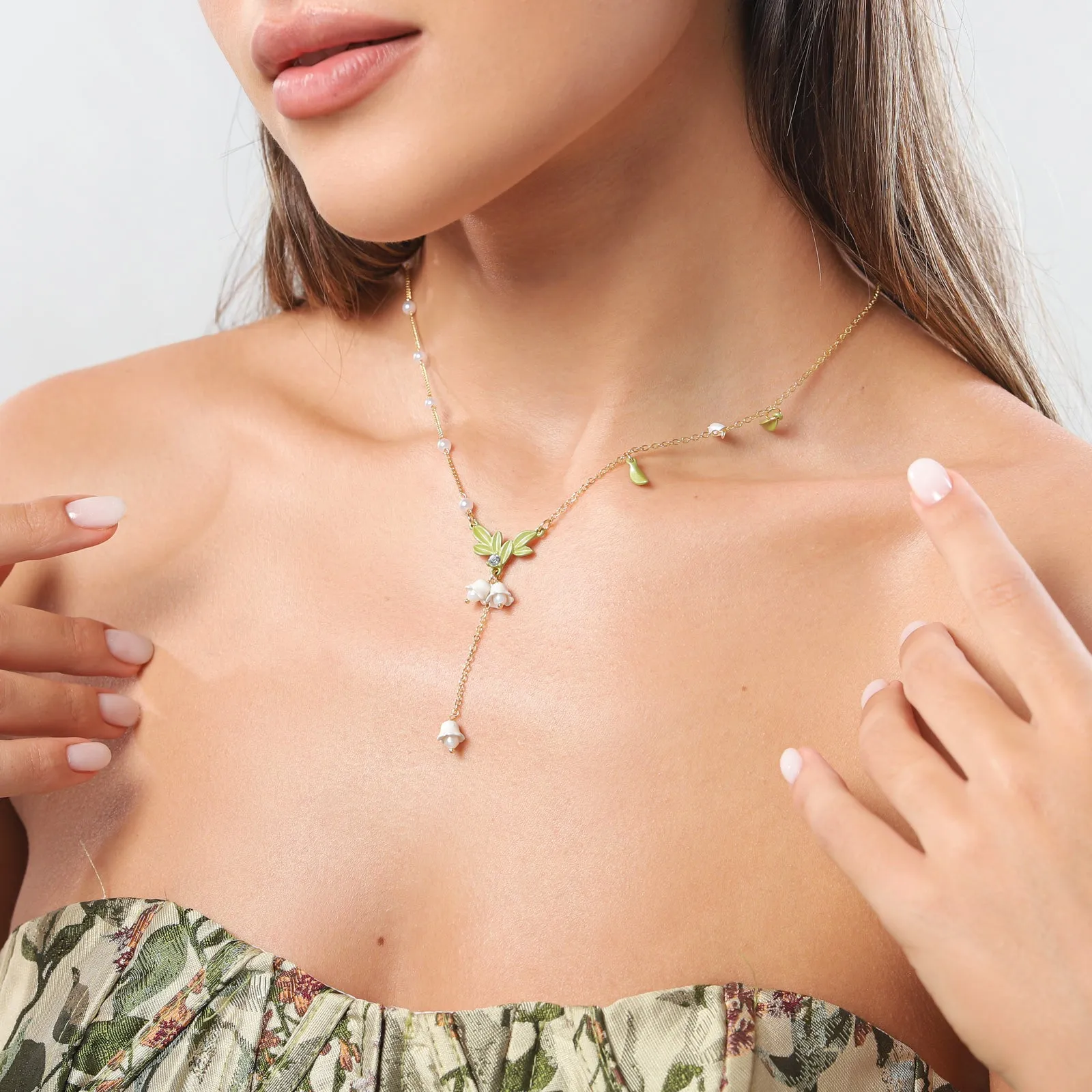 Lily Of The Valley Y-Necklace sold by Selenichast product image thumbnail 2