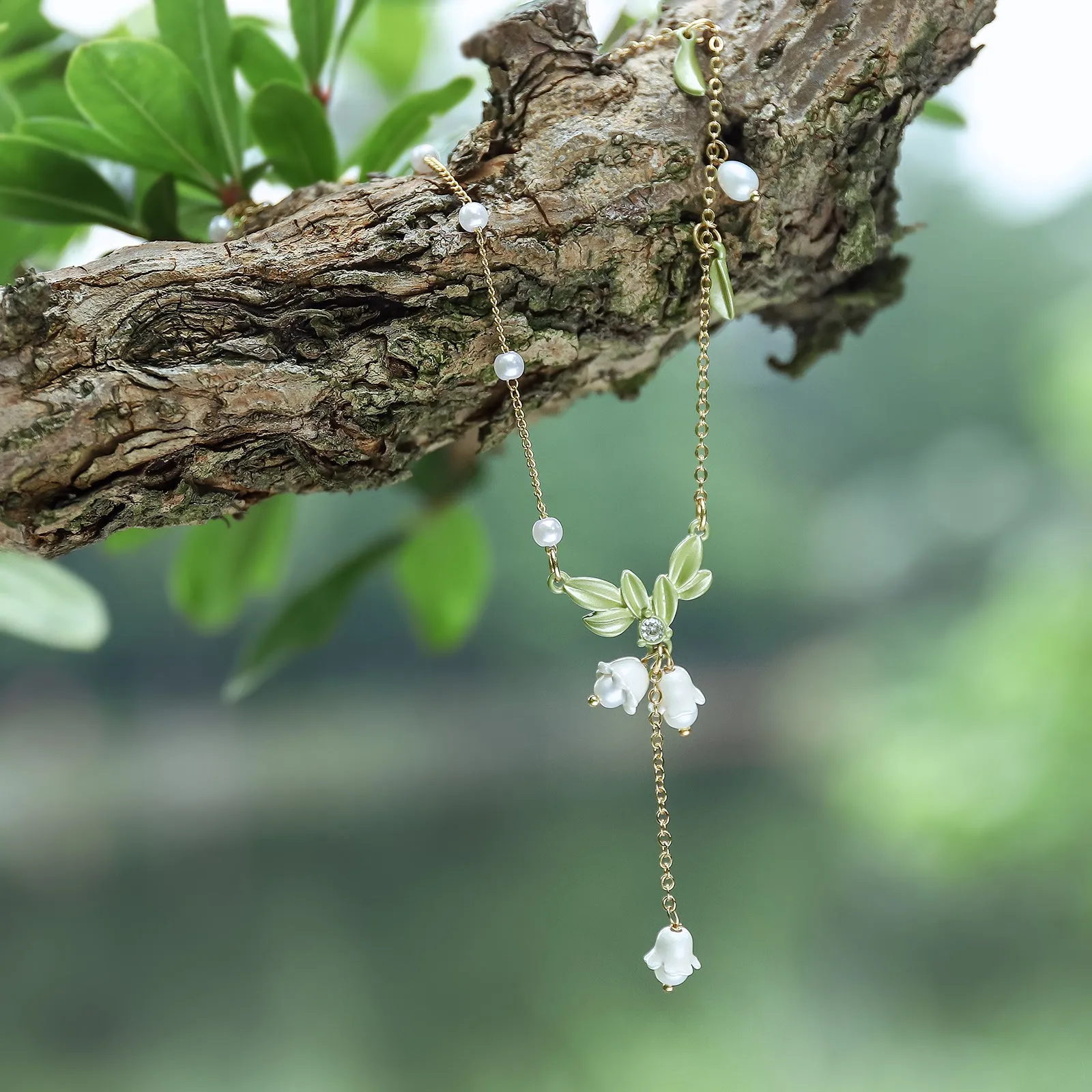 Lily Of The Valley Y-Necklace sold by Selenichast product image thumbnail 3