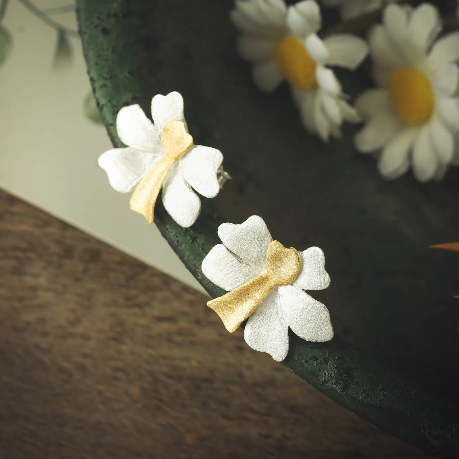 Flower Stud Earrings sold by Selenichast product image thumbnail 5