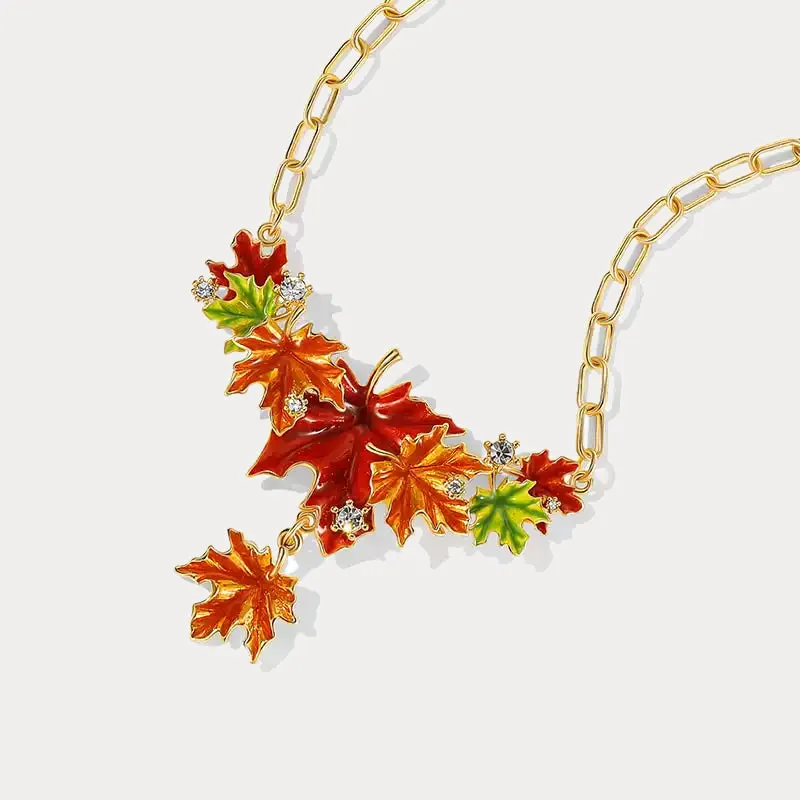 Maple Leaf Necklace sold by Selenichast product image thumbnail 4