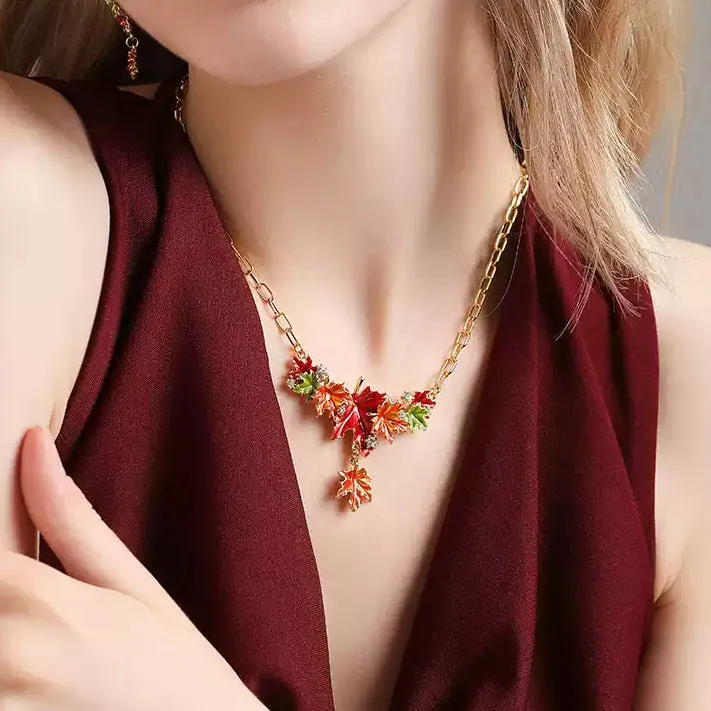 Maple Leaf Necklace sold by Selenichast product image thumbnail 2