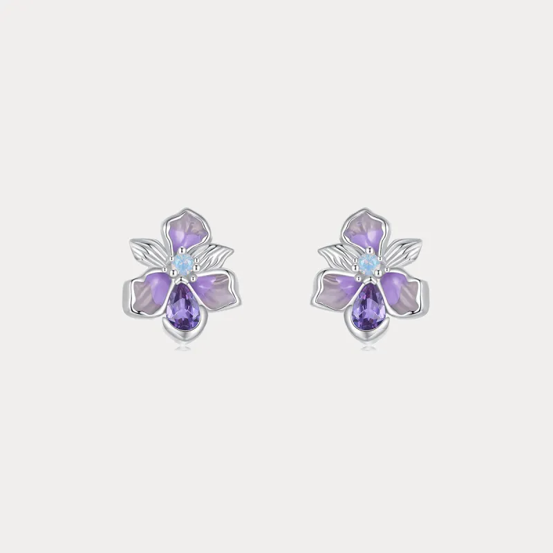 Iris Stud Earrings sold by Selenichast
