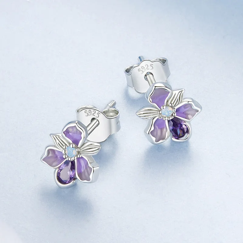 Iris Stud Earrings sold by Selenichast product image thumbnail 5