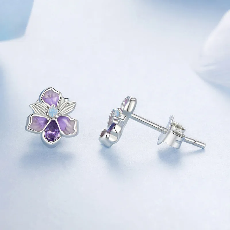 Iris Stud Earrings sold by Selenichast product image thumbnail 4