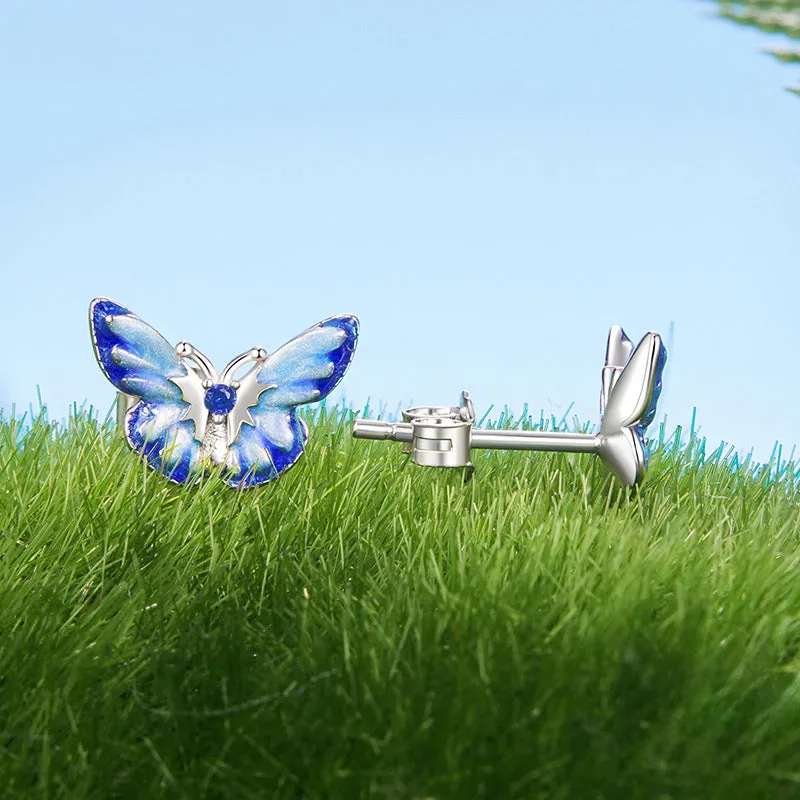 Blue Butterfly Earrings sold by Selenichast product image thumbnail 5