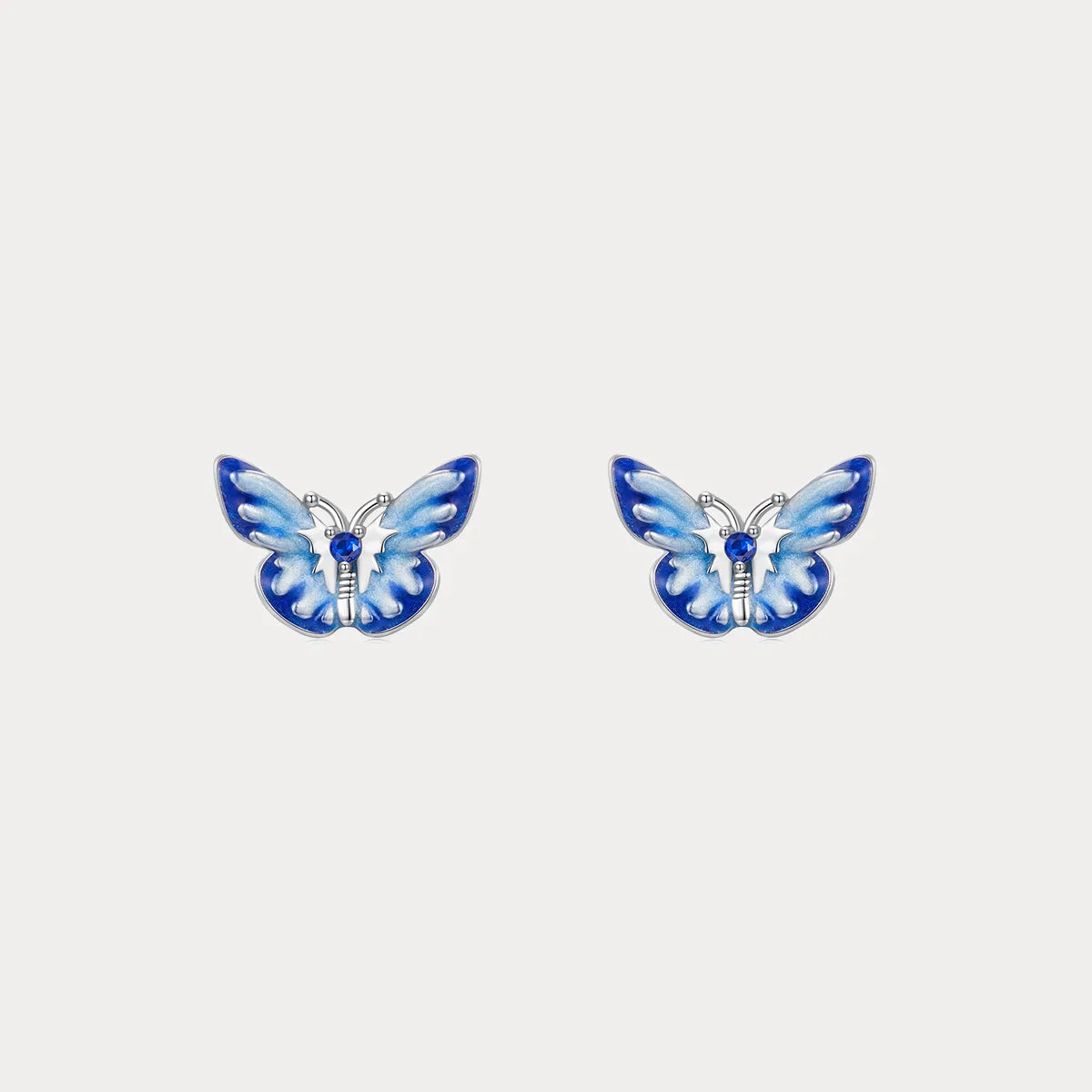 Blue Butterfly Earrings sold by Selenichast