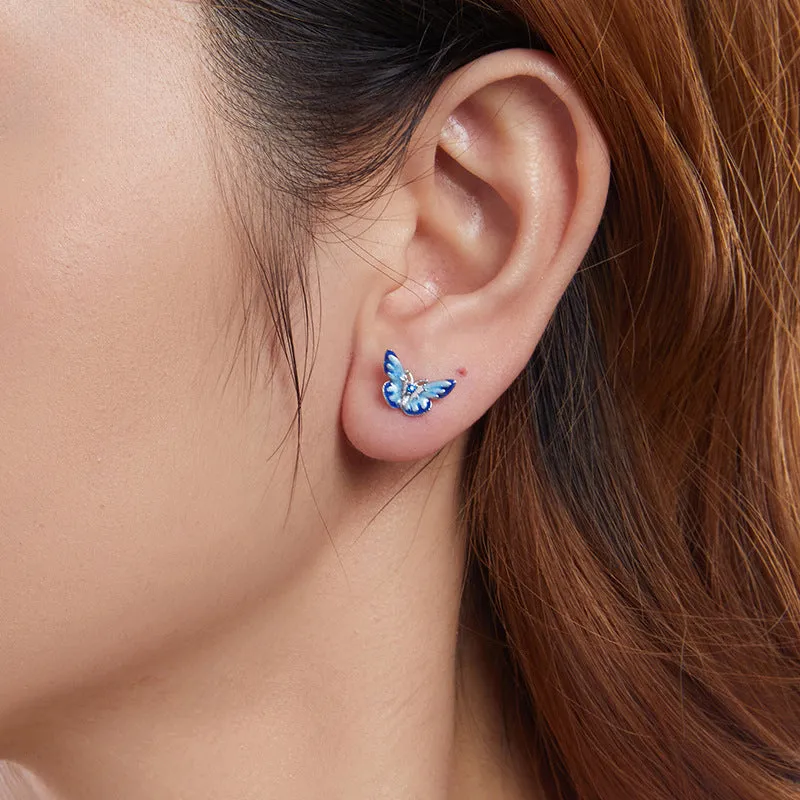 Blue Butterfly Earrings sold by Selenichast product image thumbnail 2
