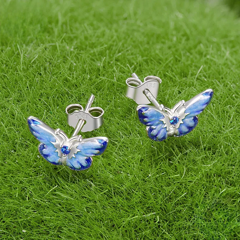 Blue Butterfly Earrings sold by Selenichast product image thumbnail 3