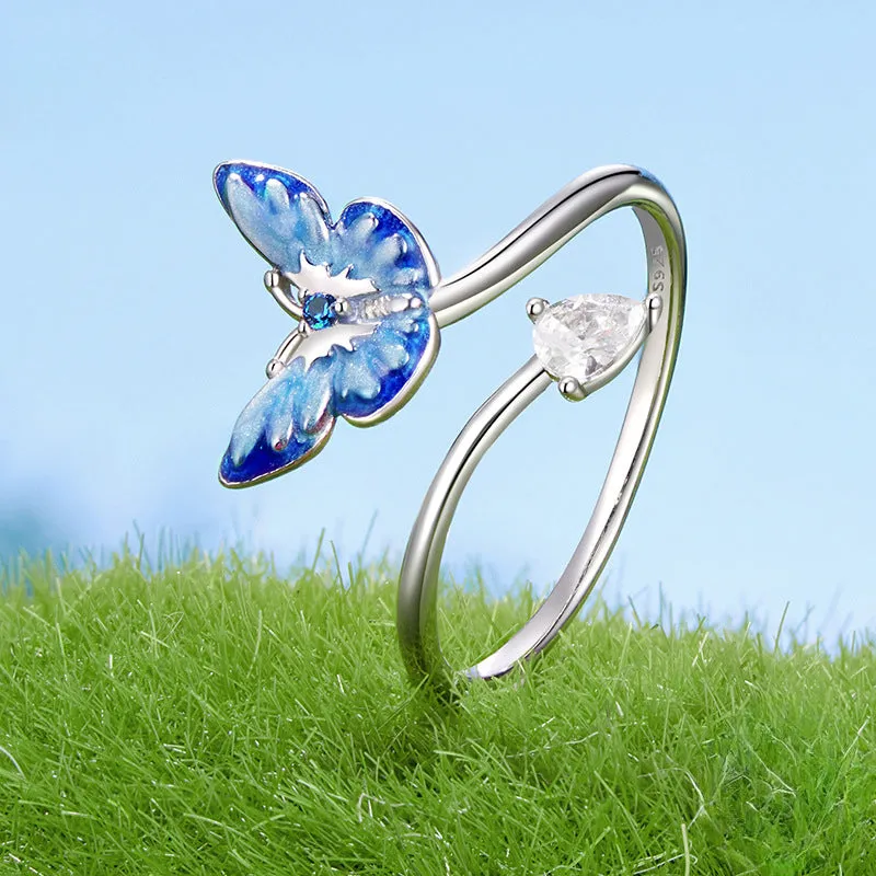 Blue Butterfly Ring sold by Selenichast product image thumbnail 3