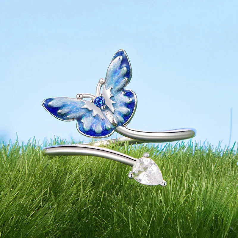 Blue Butterfly Ring sold by Selenichast product image thumbnail 2