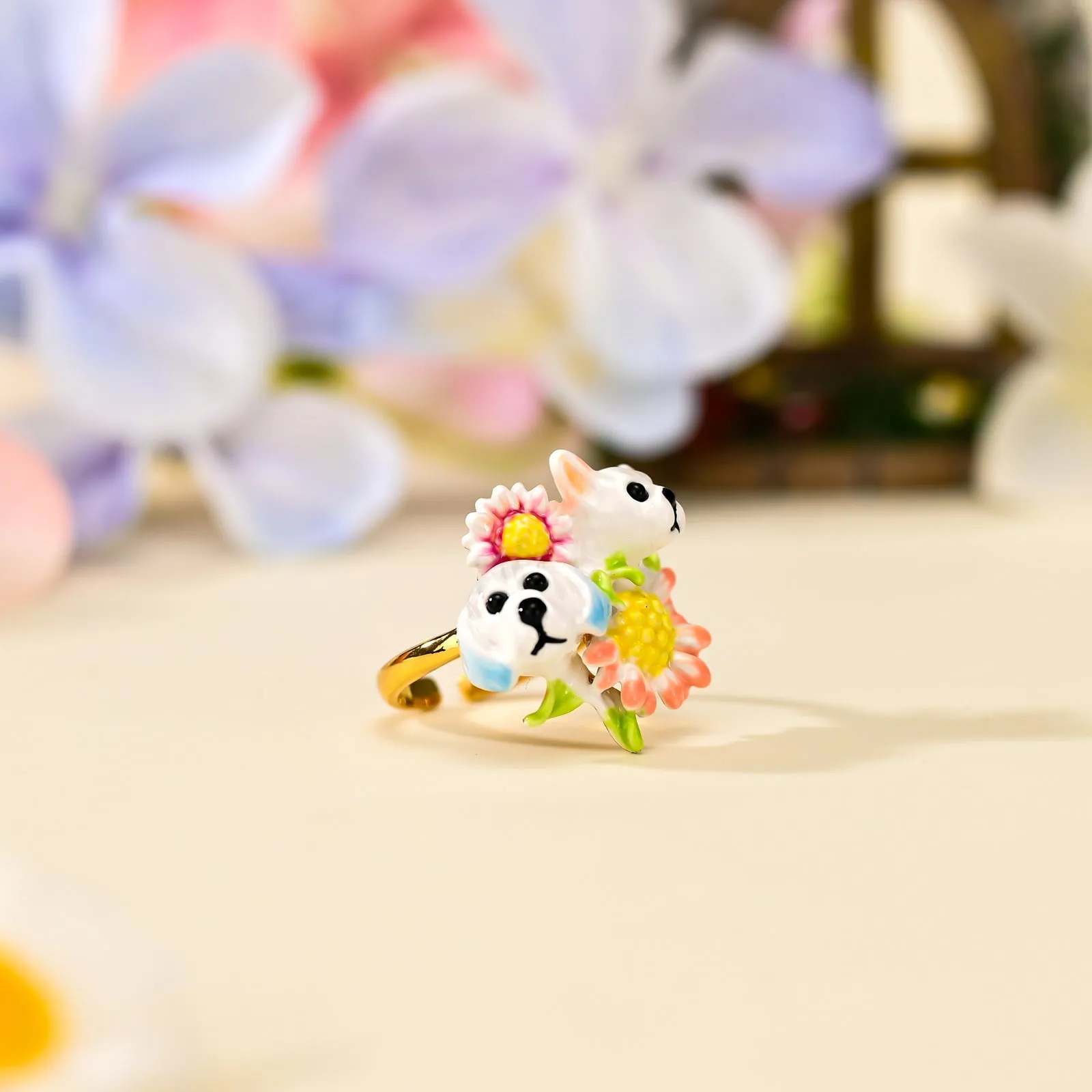 Daisy Double Dog Ring sold by Selenichast product image thumbnail 2