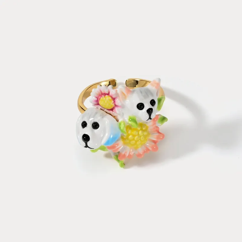 Daisy Double Dog Ring sold by Selenichast