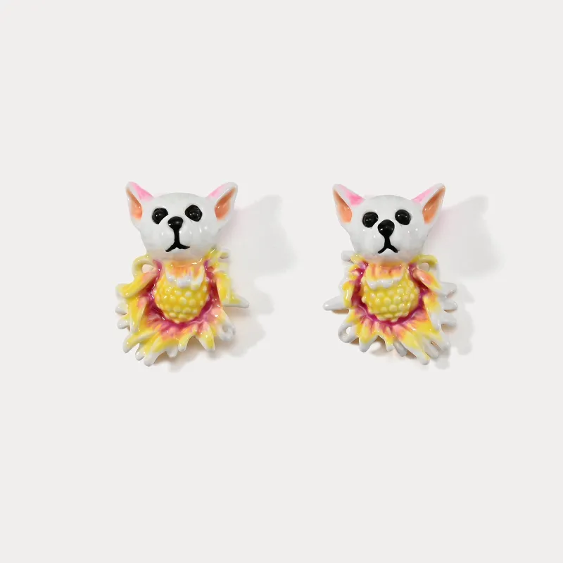 Daisy Dog Stud Earrings sold by Selenichast