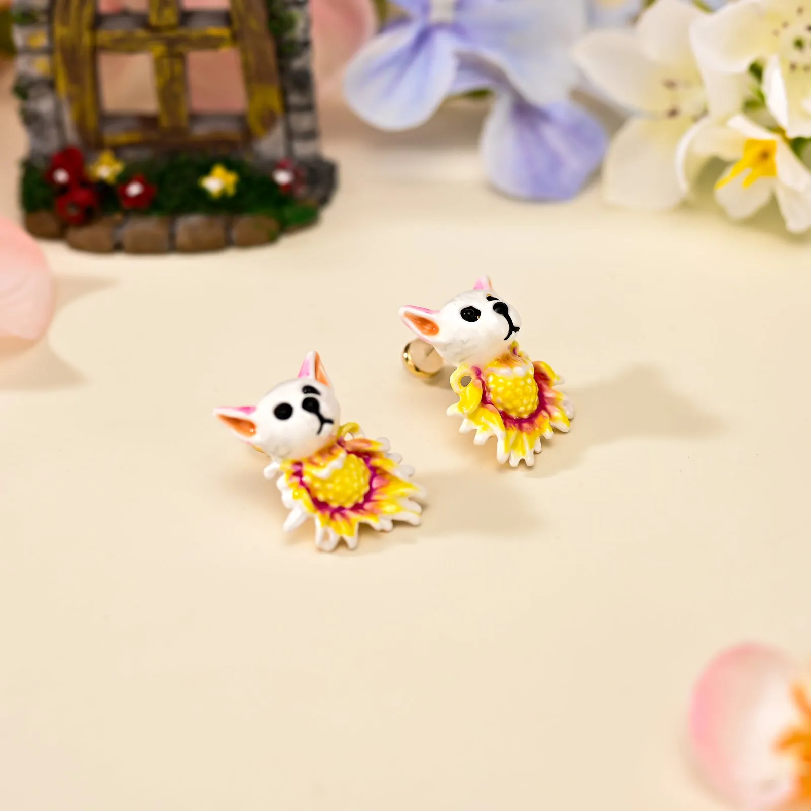 Daisy Dog Stud Earrings sold by Selenichast product image thumbnail 3