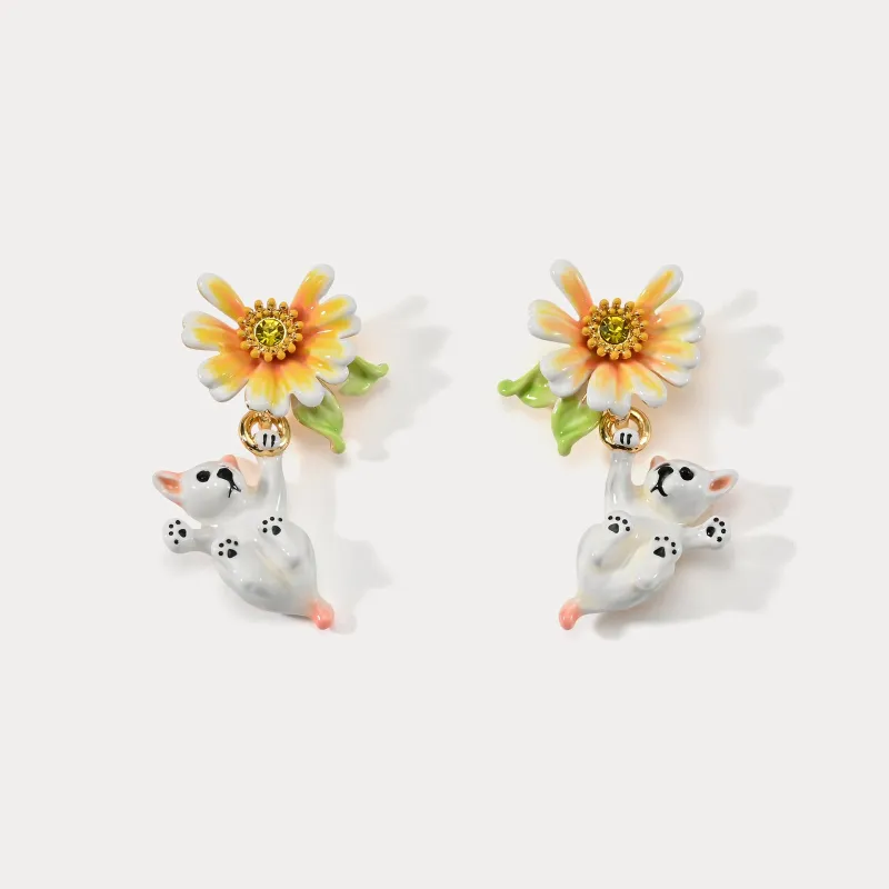 Daisy Dog Earrings sold by Selenichast