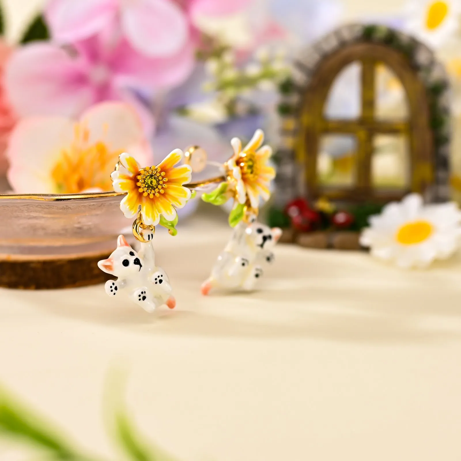 Daisy Dog Earrings sold by Selenichast product image thumbnail 2