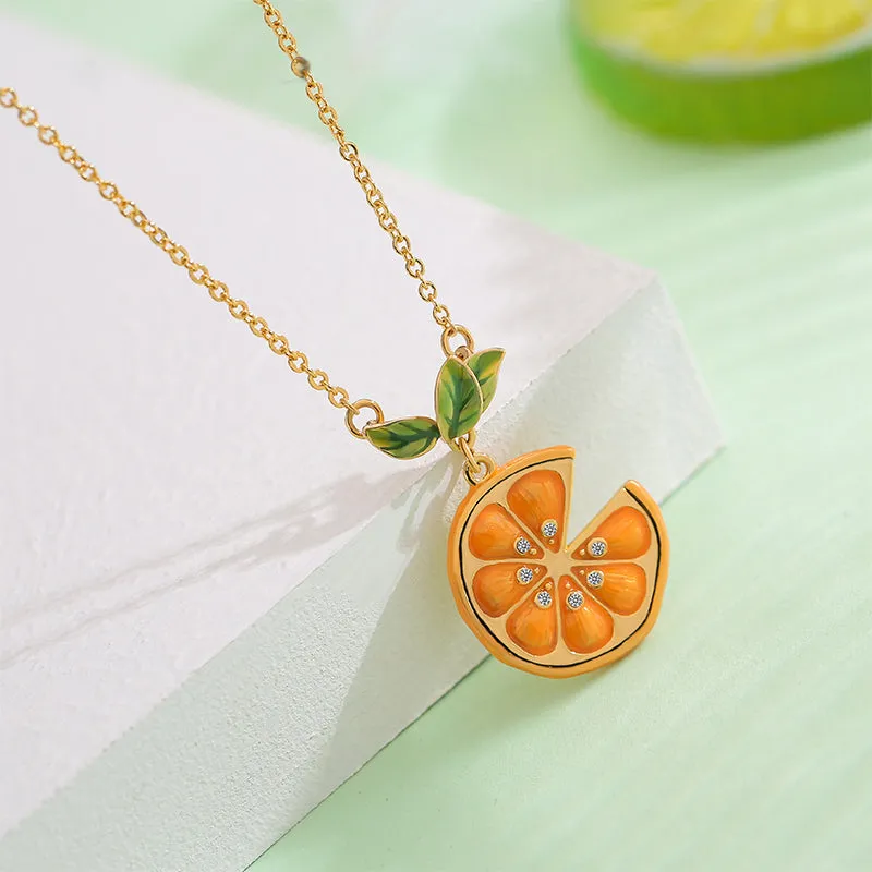 Orange Slices Necklace sold by Selenichast product image thumbnail 2