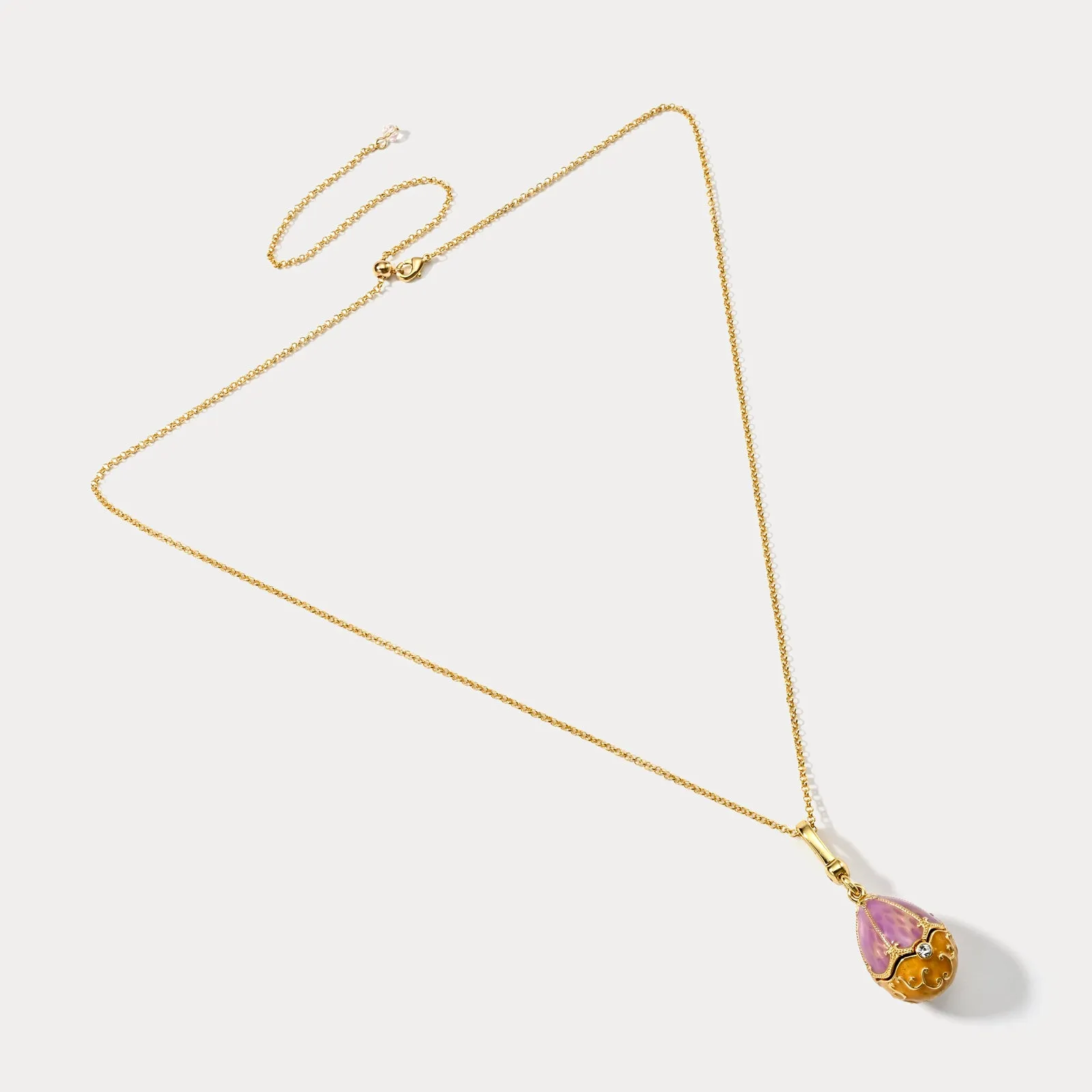 Rabbit Easter Egg Locket Necklace sold by Selenichast product image thumbnail 5