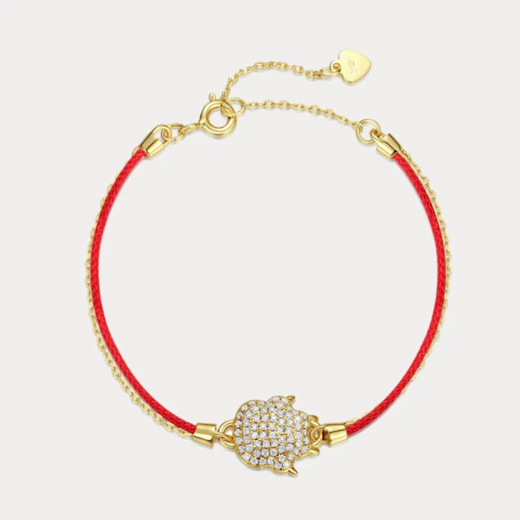 Tiger Zodiac Red String Bracelet sold by Selenichast