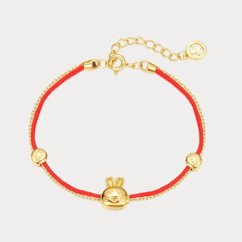 Rabbit Zodiac Red String Bracelet sold by Selenichast