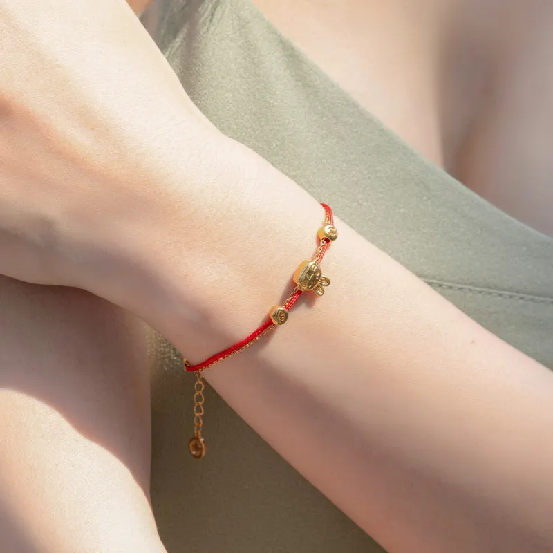 Rabbit Zodiac Red String Bracelet sold by Selenichast product image thumbnail 2
