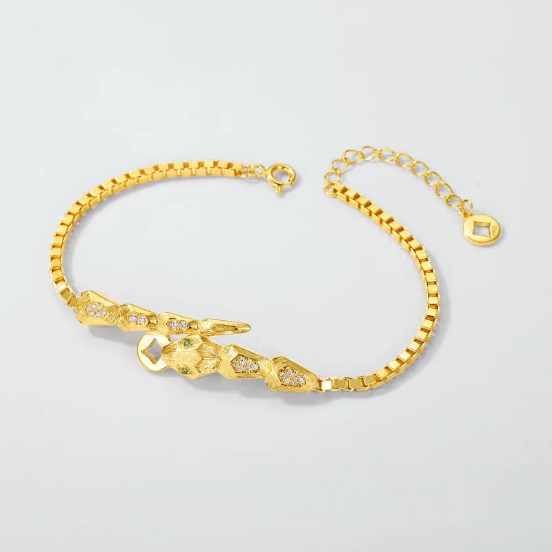 Snake Zodiac Coin Bracelet sold by Selenichast product image thumbnail 4