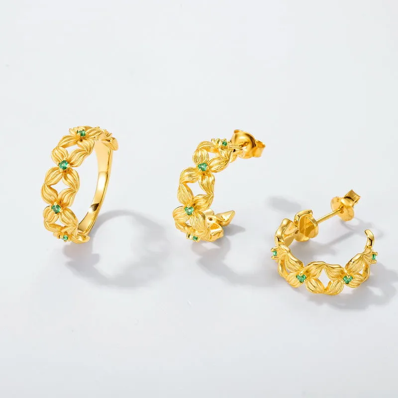 Four Leaf Clover Petal Ring sold by Selenichast product image thumbnail 5