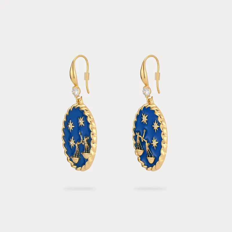 Libra Enamel Earrings sold by Selenichast