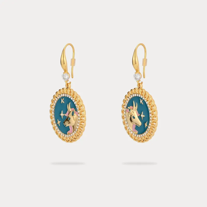 Taurus Enamel Earrings sold by Selenichast