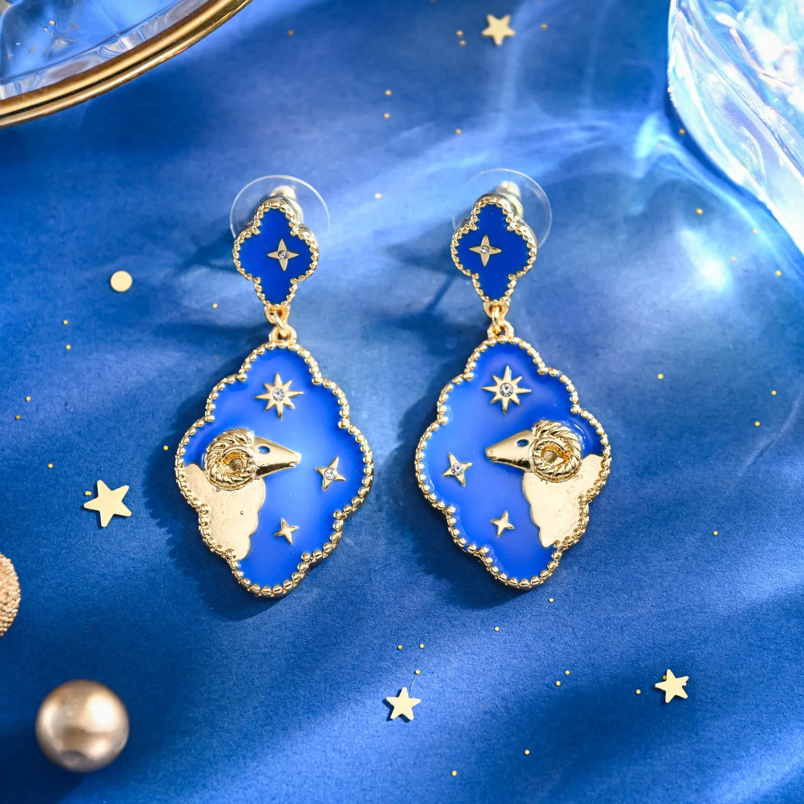 Aries Enamel Earrings sold by Selenichast product image thumbnail 2