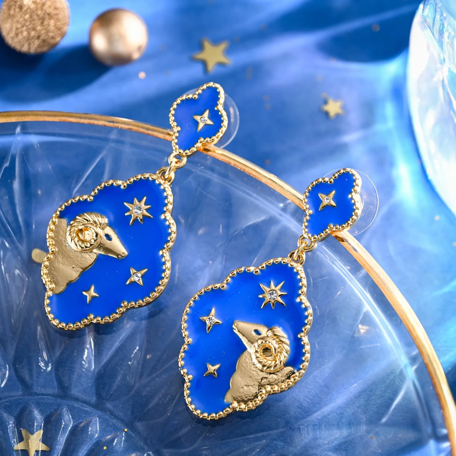 Aries Enamel Earrings sold by Selenichast product image thumbnail 3