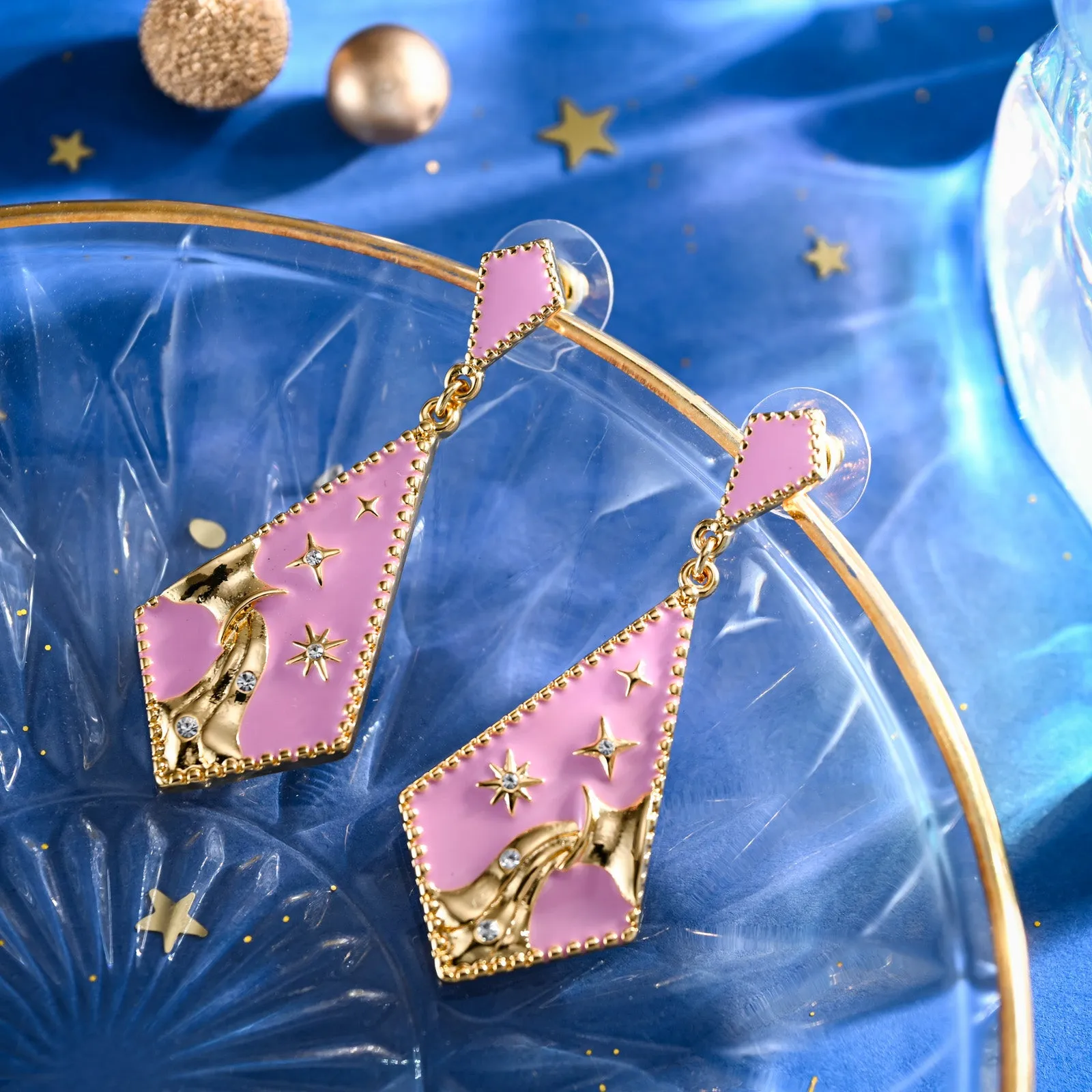 Aquarius Enamel Earrings sold by Selenichast product image thumbnail 3