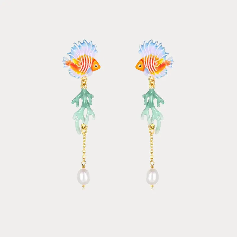 Fish Dangle Earrings sold by Selenichast