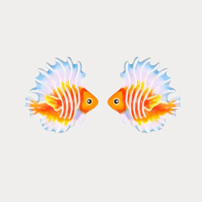 Fish Stud Earrings sold by Selenichast