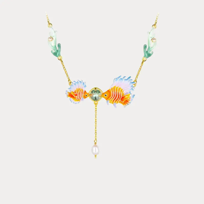 Fish Necklace sold by Selenichast
