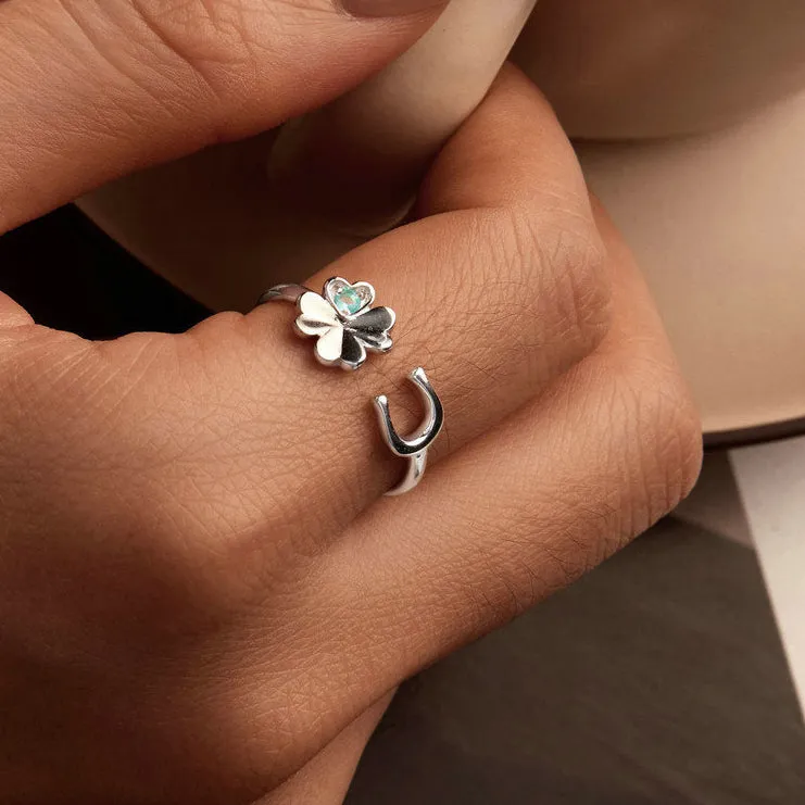 Clover Horseshoe Ring sold by Selenichast product image thumbnail 4