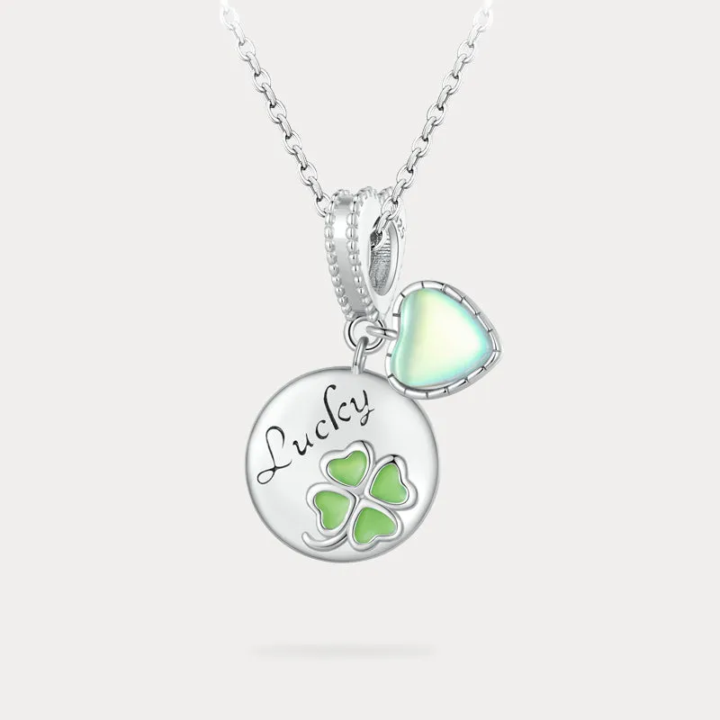 Four Leaf Clover Lucky Necklace sold by Selenichast