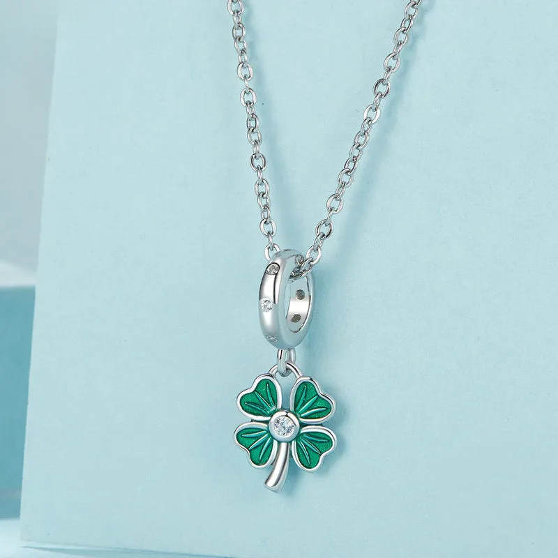 Four Leaf Clover Pendant Necklace sold by Selenichast product image thumbnail 2