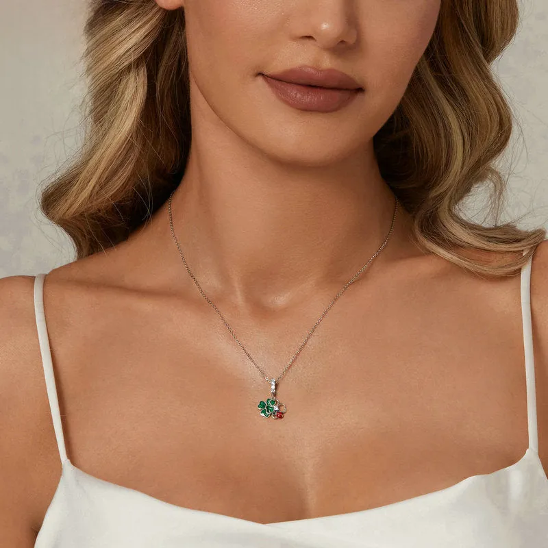 Four Leaf Clover Ladybug Necklace sold by Selenichast product image thumbnail 2