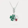 Four Leaf Clover Ladybug Necklace sold by Selenichast