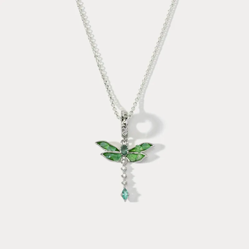 Dragonfly Pendant Necklace sold by Selenichast