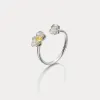 Silver Phalaenopsis ring sold by Selenichast