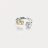 Silver Phalaenopsis ring sold by Selenichast