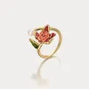 Rose Oil Painting Ring sold by Selenichast